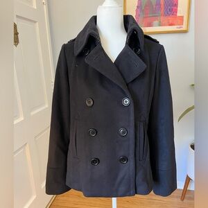 Jcrew  peacoat woman's black large